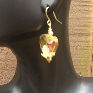 Crystal heart earrings